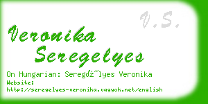 veronika seregelyes business card